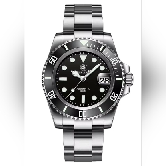 STEELDIVE 1953 SUB DIVER WATER GHOST 41MM BLACK SEIKO NH35 SAPPHIRE JUBILEE - Picture 1 of 13